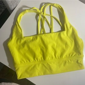 Buffbunny Revolution sports bra- Tiki yellow